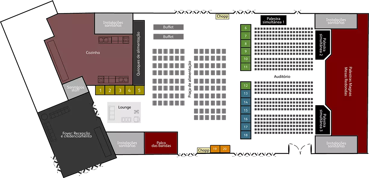 Mapa do Evento